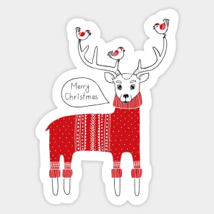 Christmas deer Sticker